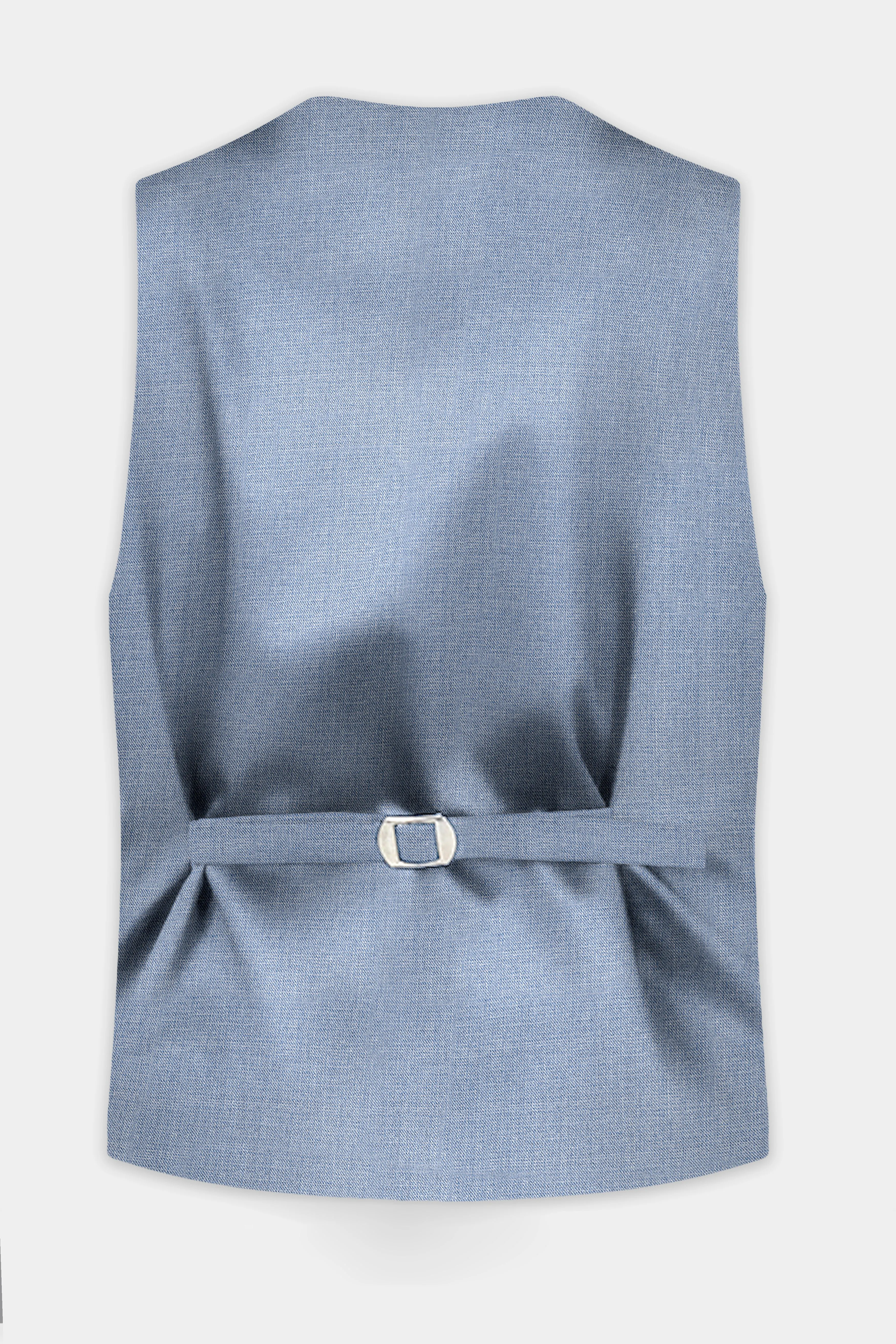 Bluish Wool Rich Waistcoat sold by French Crown product image thumbnail 4