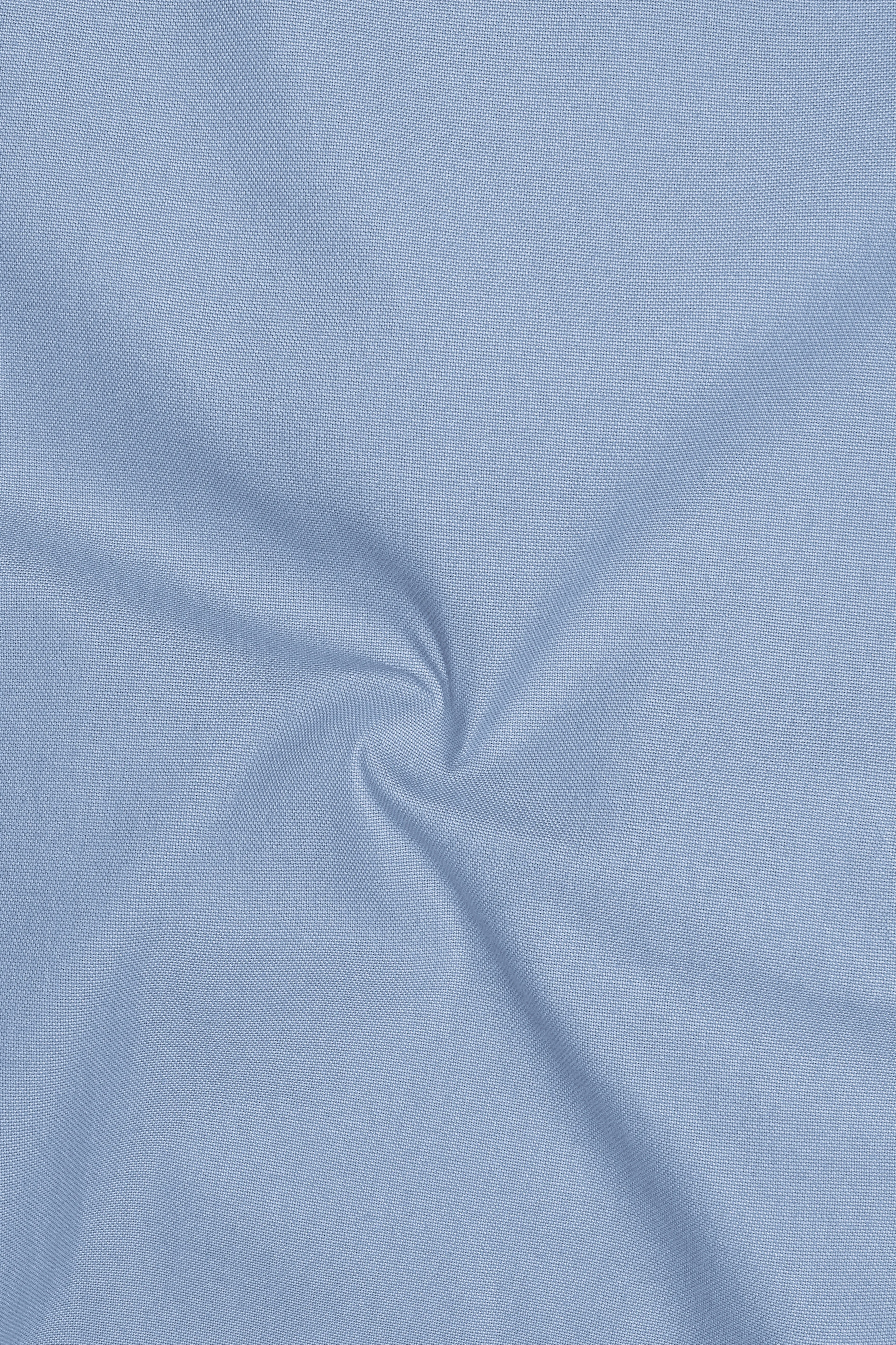 Aeris-Sky Blue Oxford Premium Cotton Dress Cut Away Shirt sold by French Crown product image thumbnail 3
