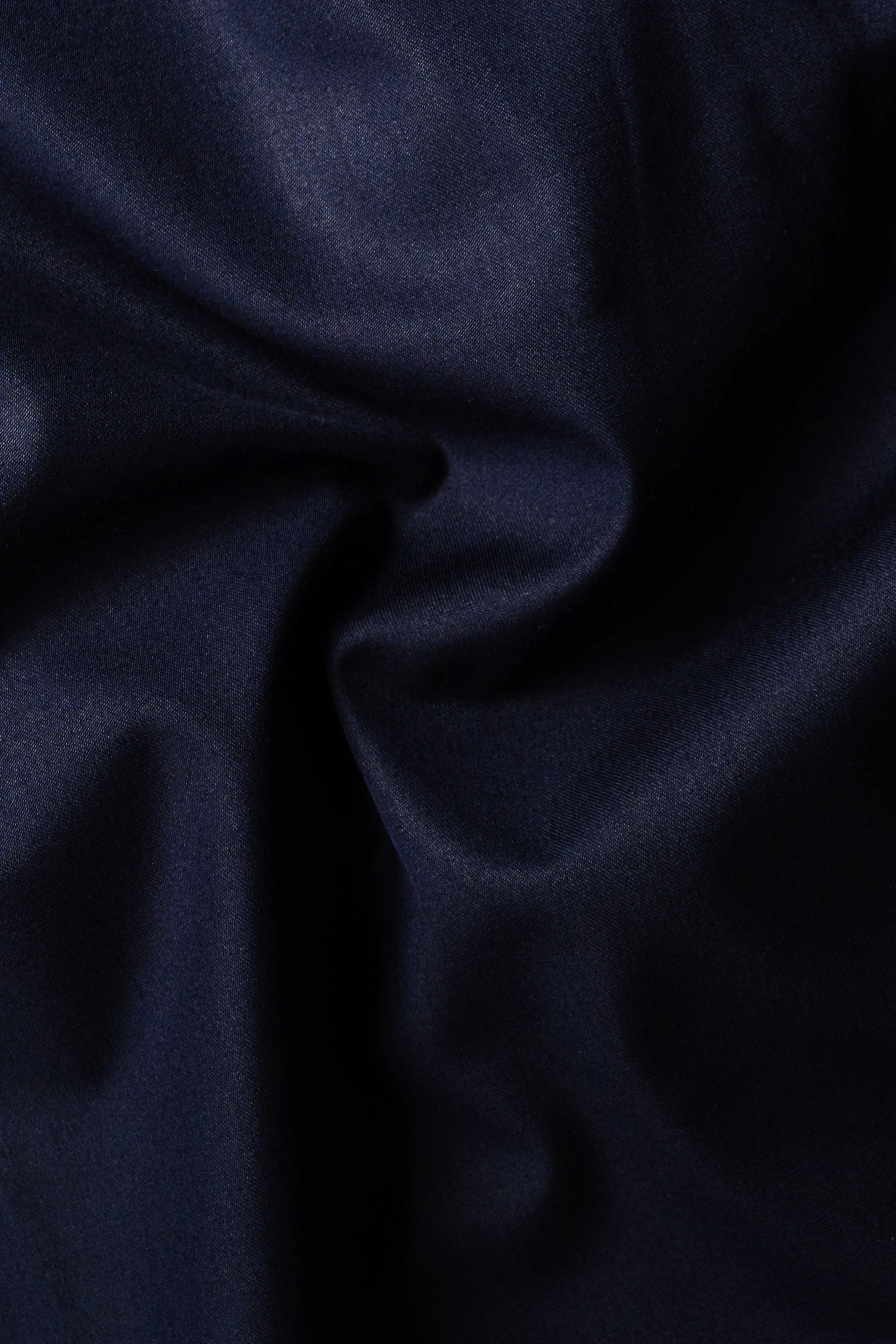 Ribbon Blue Solid Wool Rich Waistcoat sold by French Crown product image thumbnail 3