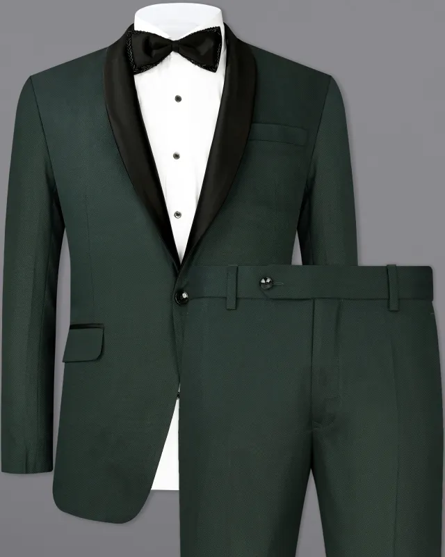Heavy Metal Green Tuxedo Suit made by French Crown