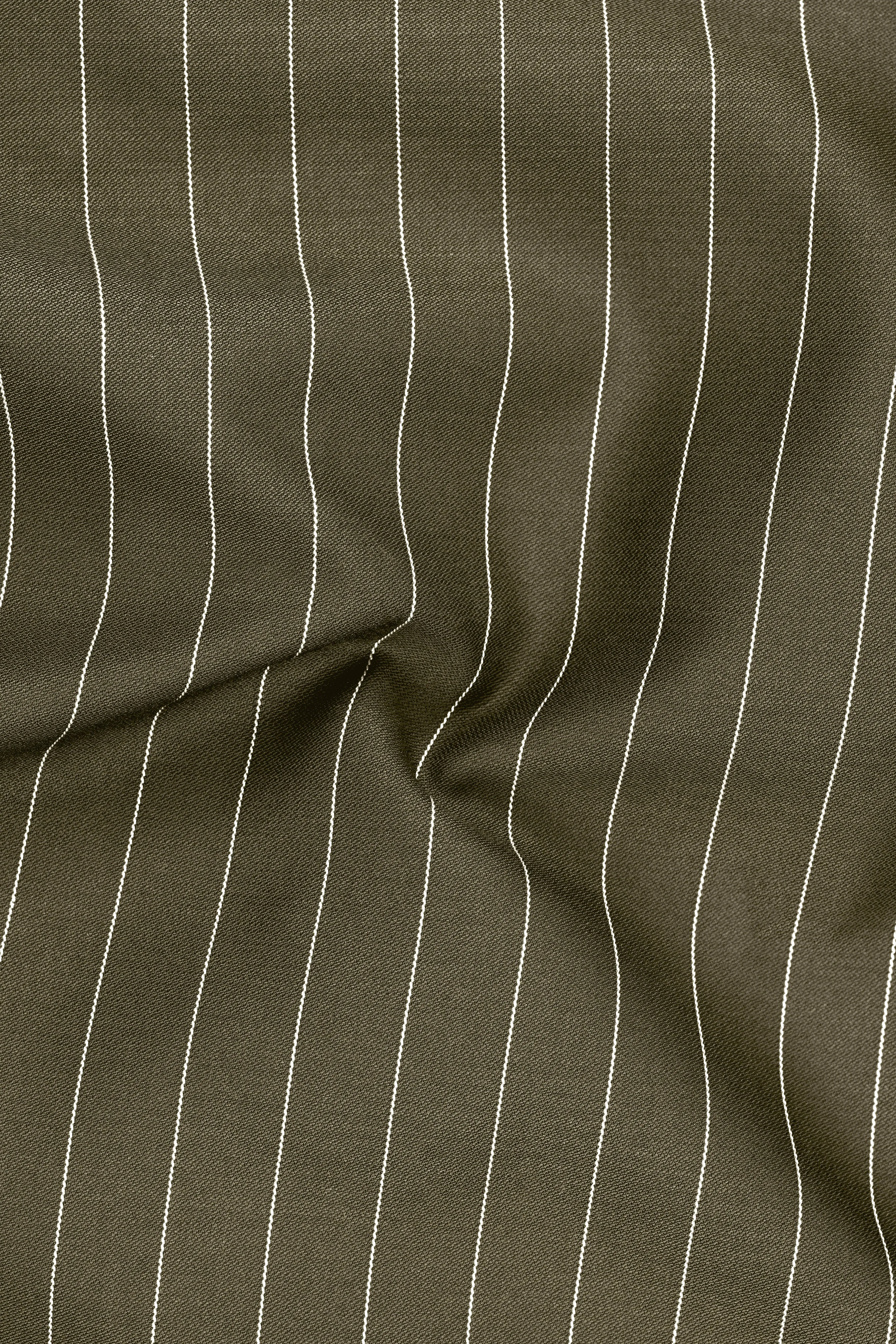 Pinacle-Hamlock Brown And Bright White Chalk Striped Wool Rich Slight Stretch Double Breasted Suit sold by French Crown product image thumbnail 3