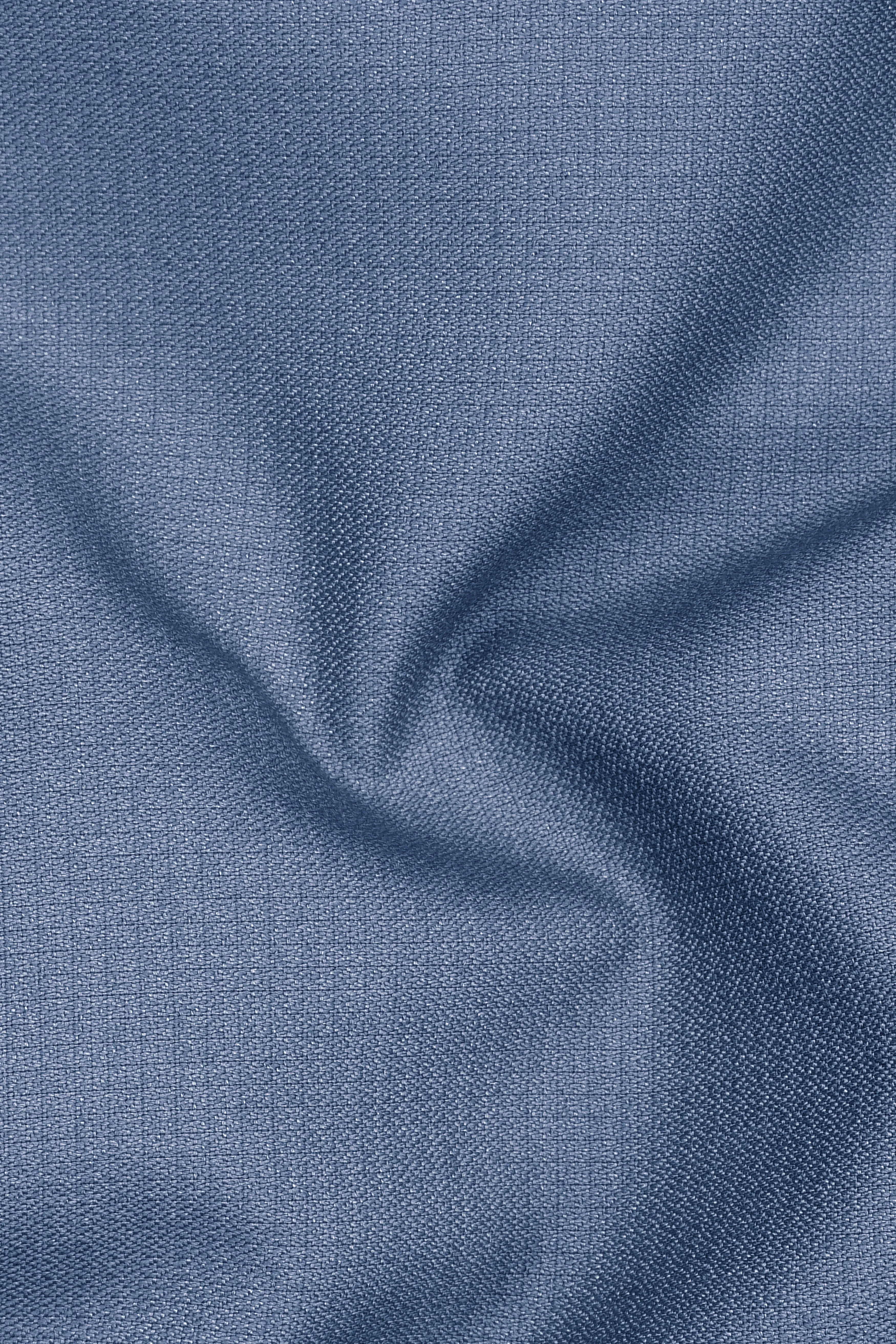 Sapphire-Raven Blue Diamond Textured Wool Rich Slight Stretch Double Breasted Suit sold by French Crown product image thumbnail 3