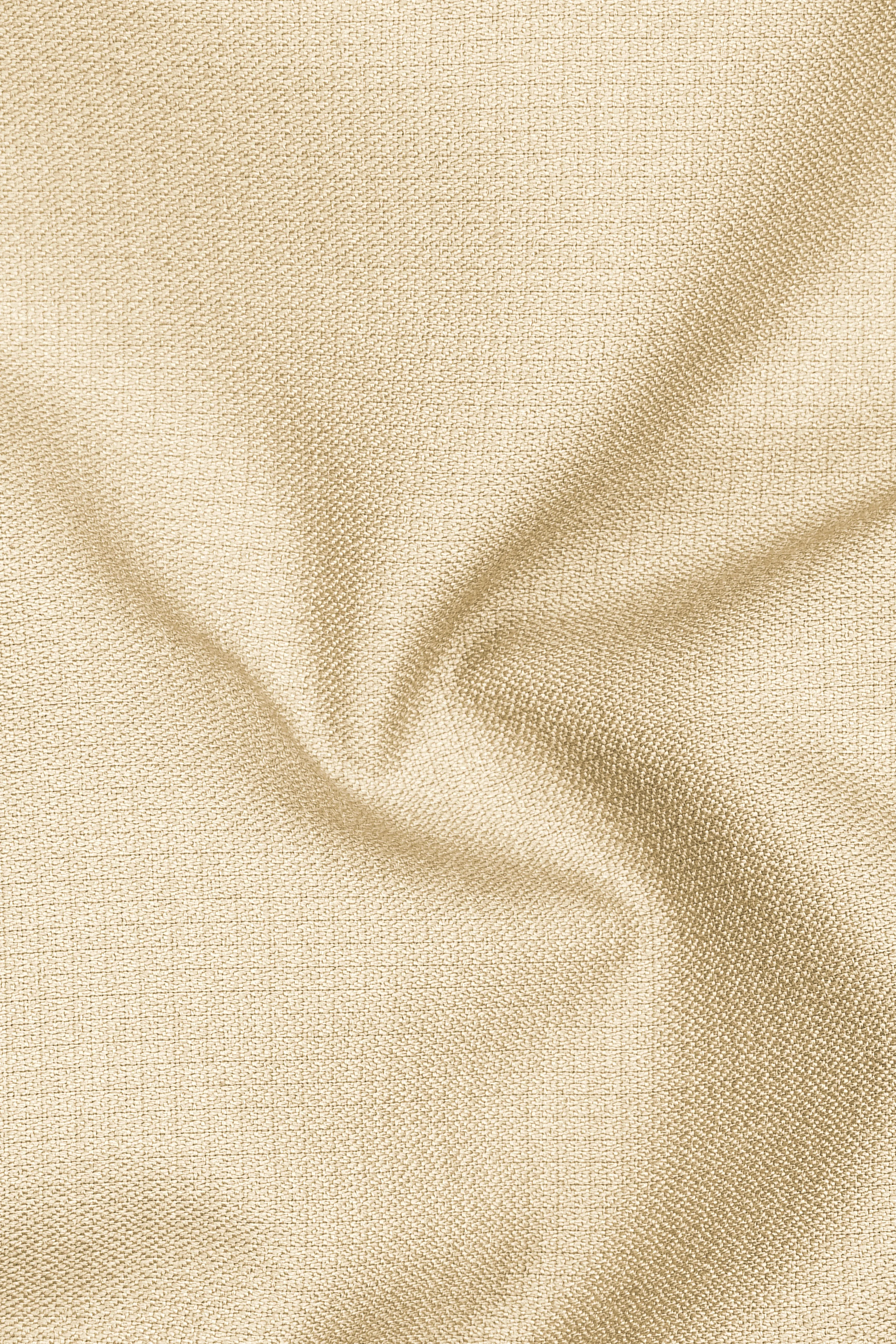 Alabaster-Vanilla Cream Diamond Textured Wool Rich Slight Stretch Peak Lapel Tuxedo Suit sold by French Crown product image thumbnail 3