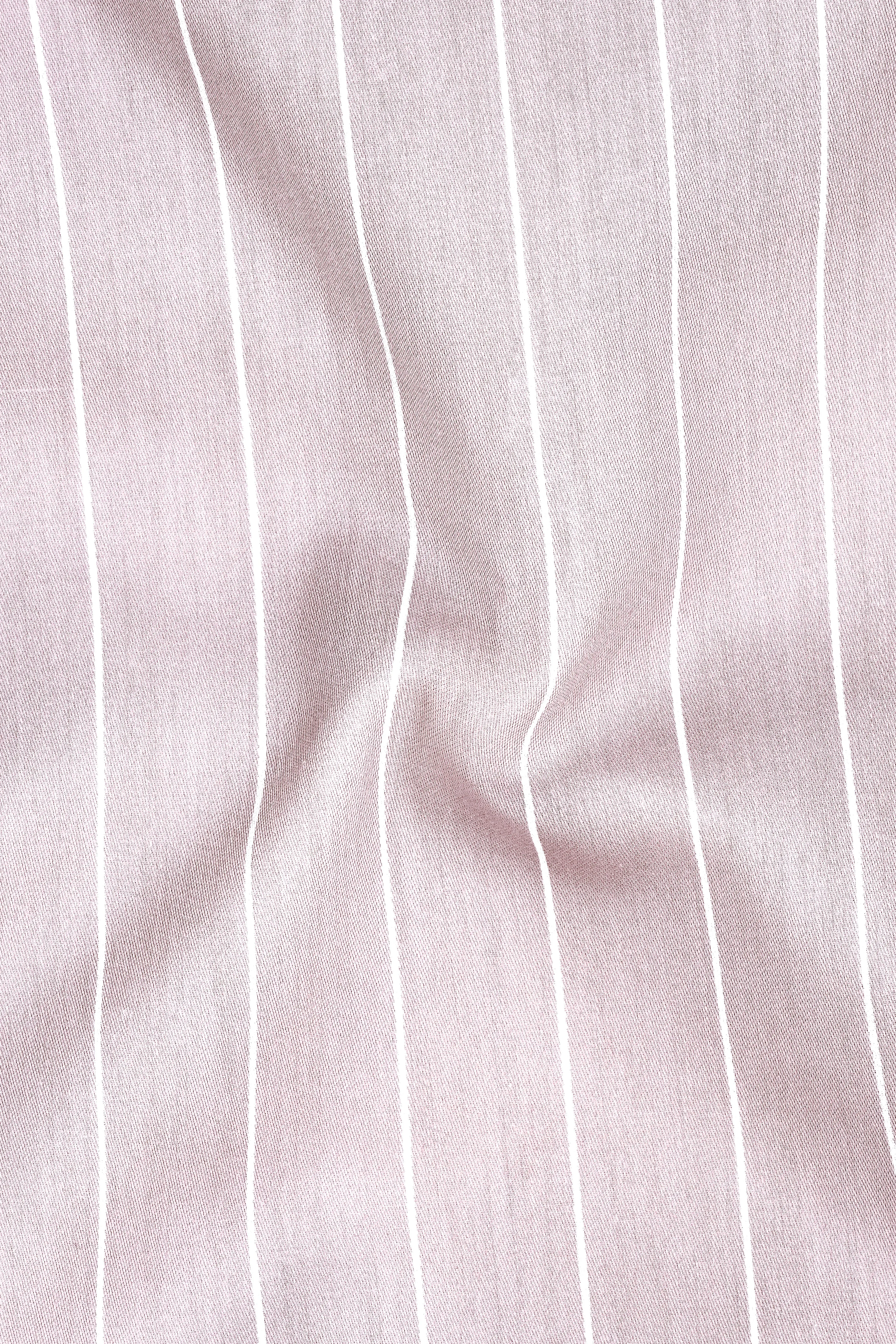 Veyron-Fantasy Gray and Bright White Pin Striped Subtle Sheen Super Premium Cotton White Cuff Collar Dress Shirt sold by French Crown product image thumbnail 3