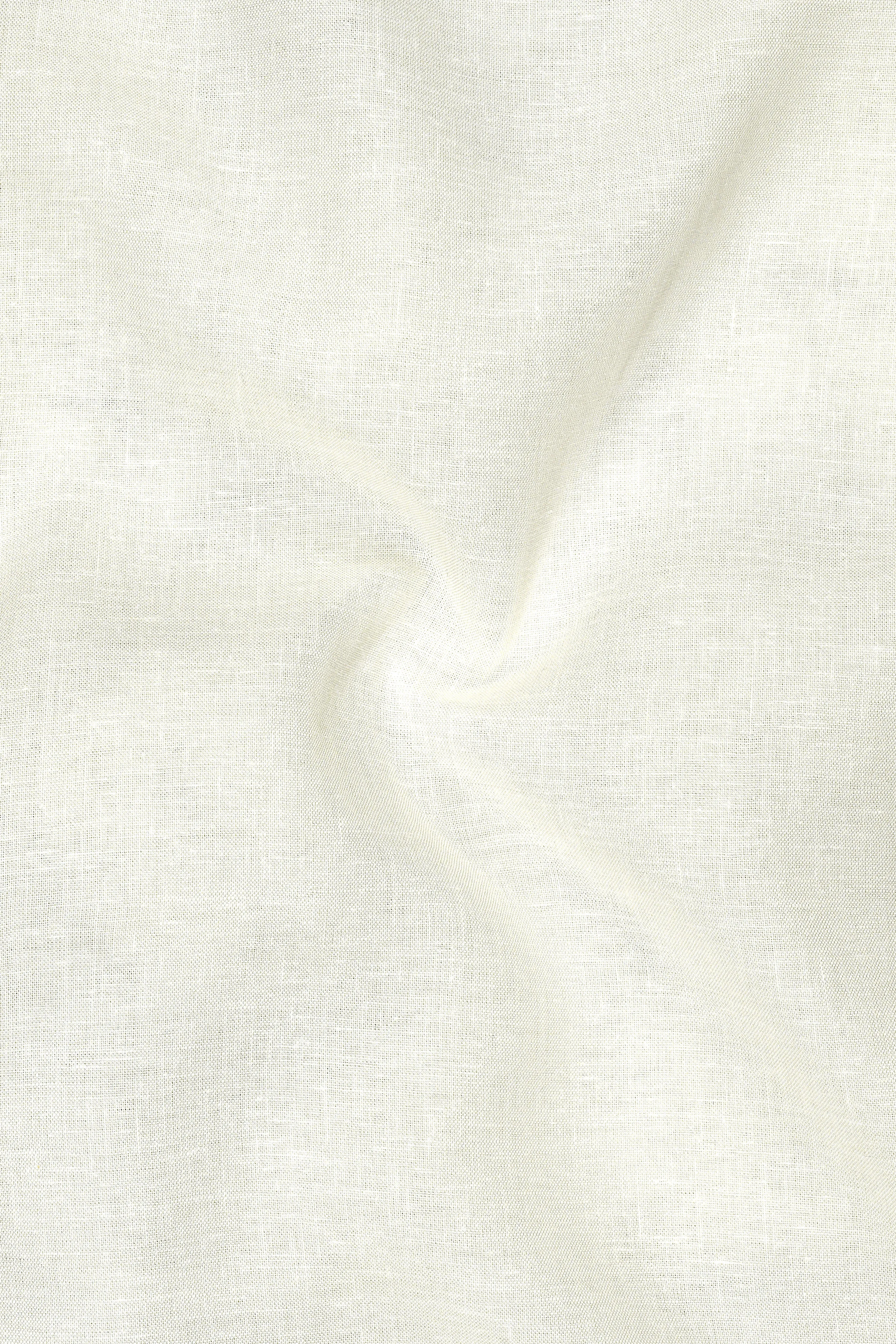Alba-Off White Luxurious Linen Dress Shirt sold by French Crown product image thumbnail 3