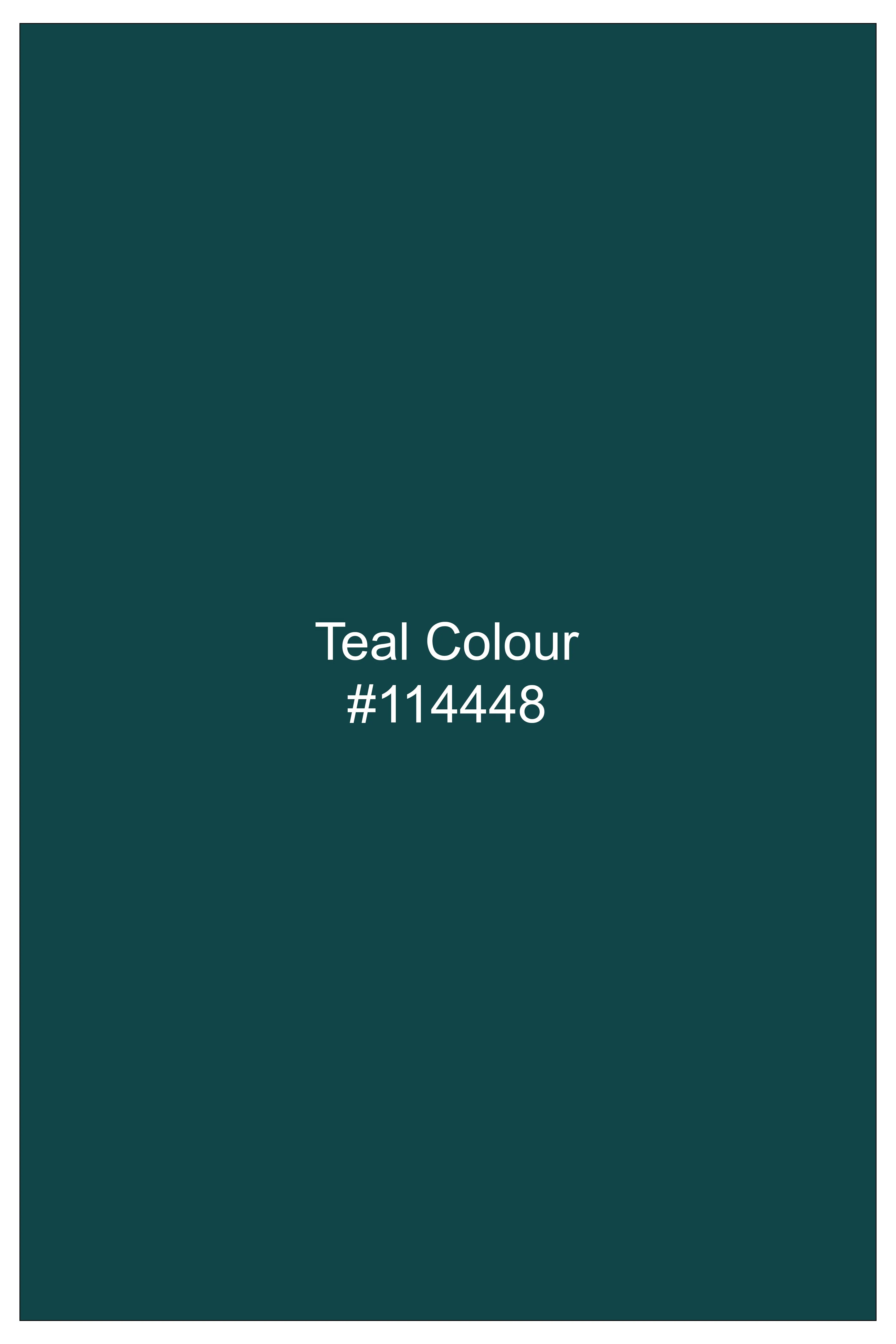 Verdant-Teal Green Velvet Waistcoat sold by French Crown product image thumbnail 5