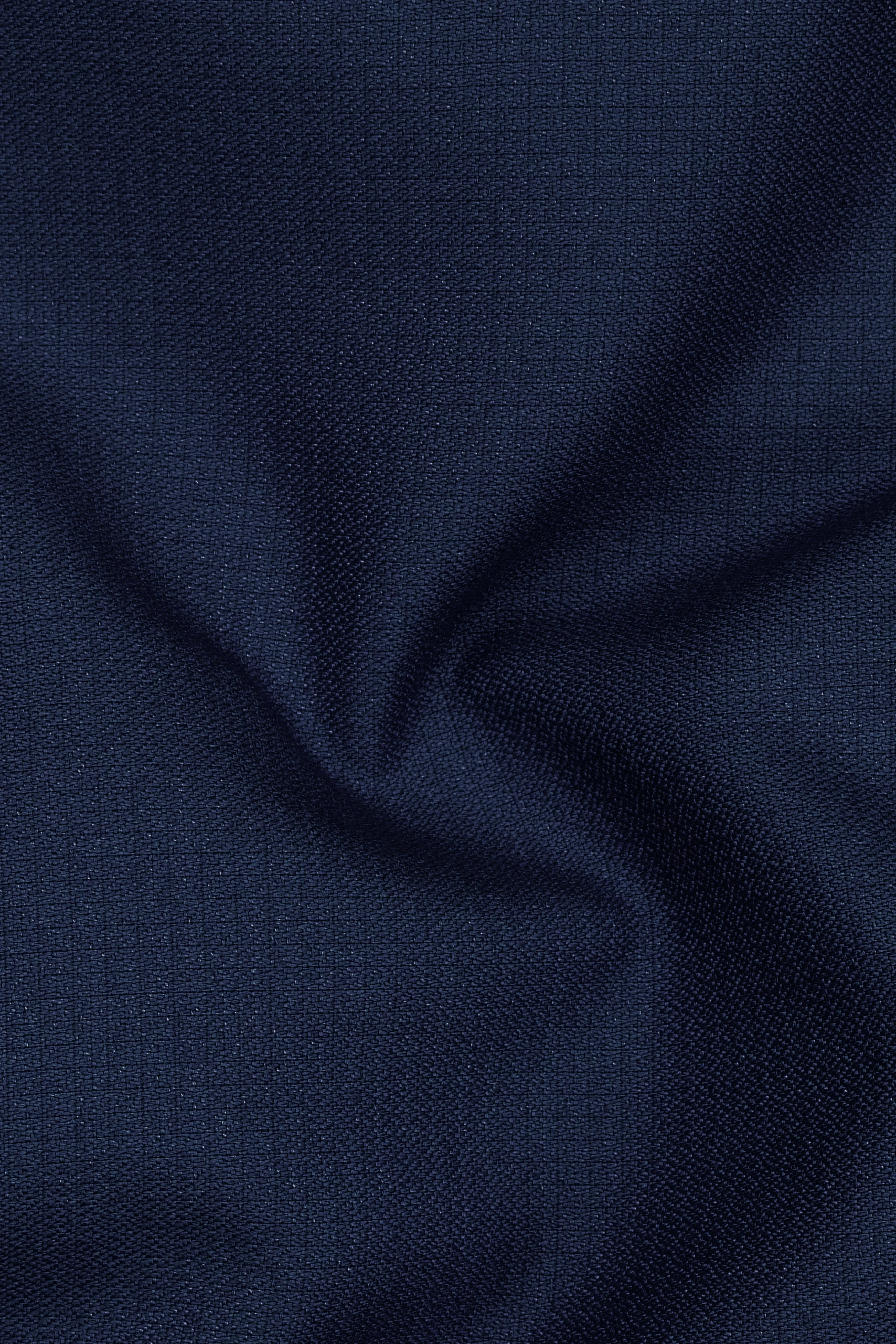 Regent-Ebony Blue Diamond Textured Wool Rich Slight Stretch Tuxedo Suit sold by French Crown product image thumbnail 3