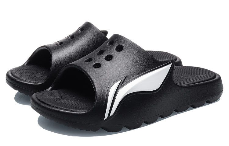 (WMNS) Li-Ning LNBB Basketball Slides 'Black White' ABTR006-2 sold by KicksCrew product image thumbnail 4