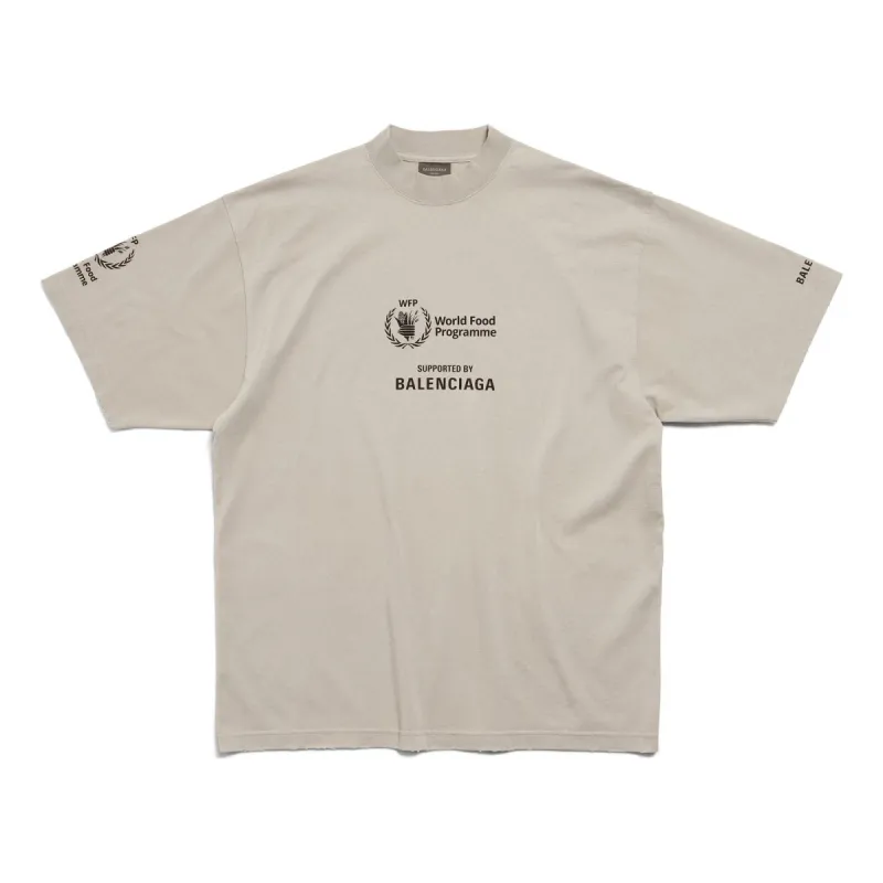 Balenciaga Wfp T-shirt 'Grey Black' 764235TQVB69763 sold by KicksCrew