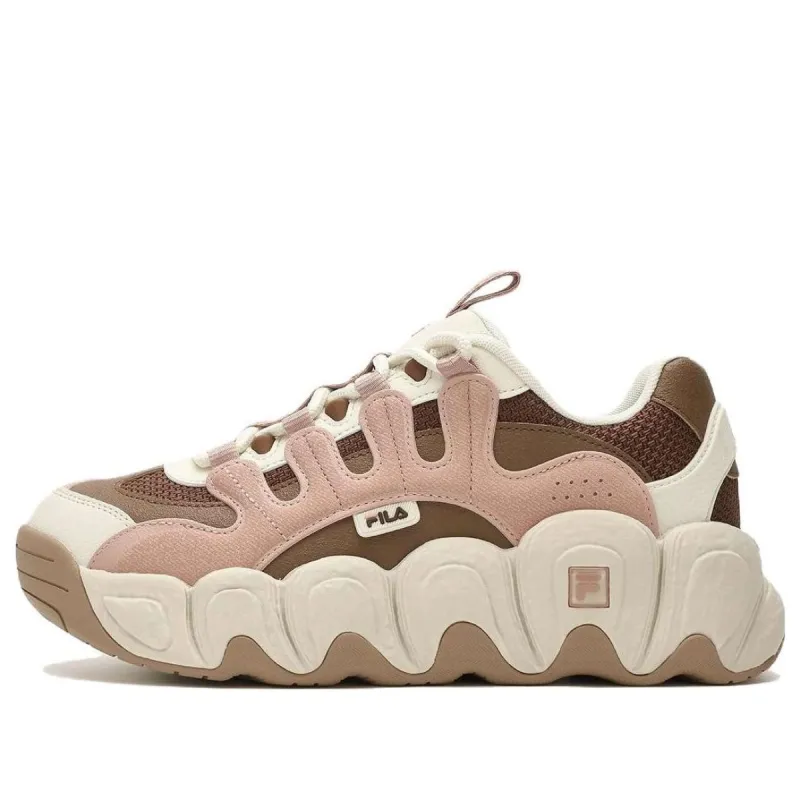 (WMNS) FILA CROISSANT Chunky Sneakers 'Pink Brown' F12W342103FMR sold by KicksCrew
