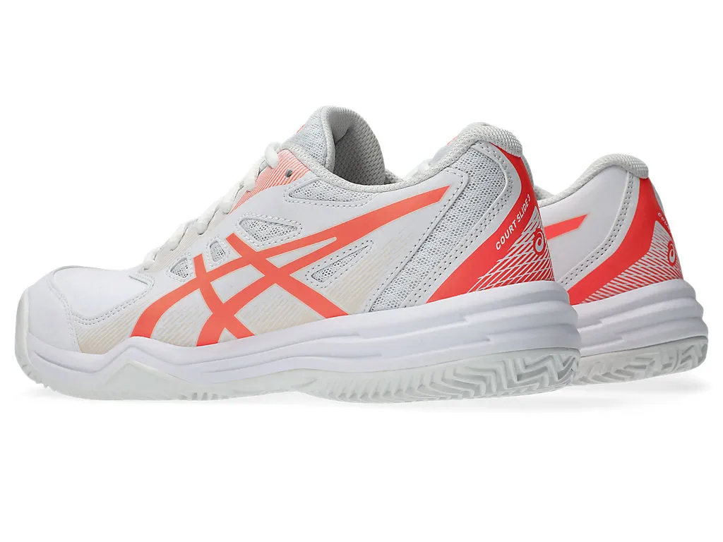 (WMNS) ASICS Court Slide 3 Clay OC 'White Sun Coral' 1042A230-102 sold by KicksCrew product image thumbnail 4