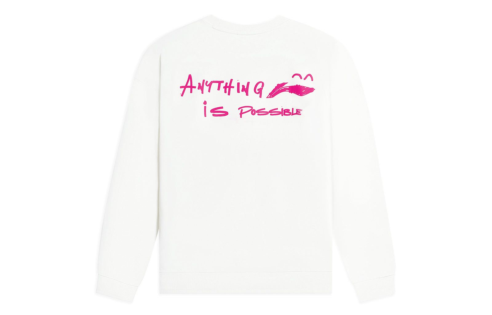 Li-Ning Anything Is Possible Graphic Sweatshirt 'White' AWDSF71-1 sold by KicksCrew product image thumbnail 2