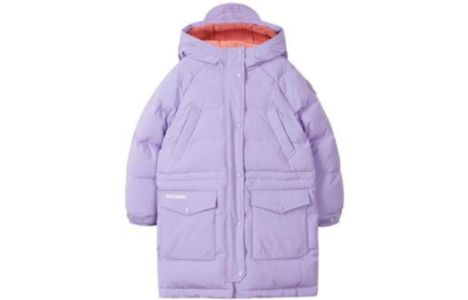 (GS) Skechers Lifestyle Series Long Down Jacket 'Orange Purple' L421G029 sold by KicksCrew