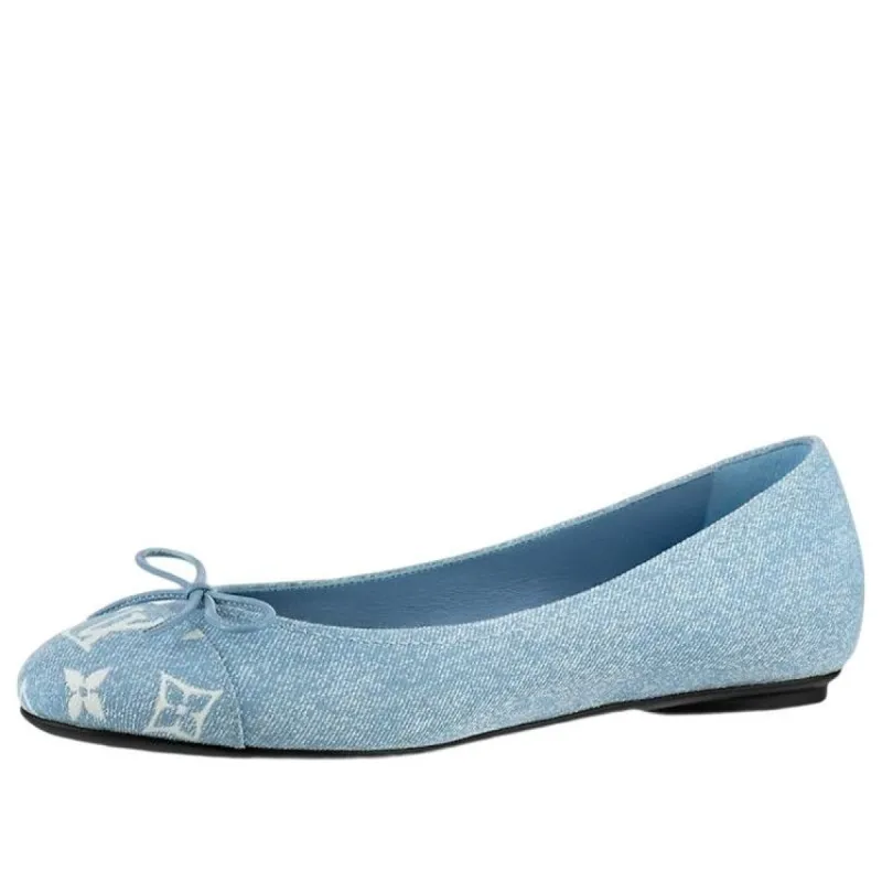(WMNS) LOUIS VUITTON Pool Pillow Ballet Shoes 'Blue with Tip Monogram' 1AB1LD sold by KicksCrew