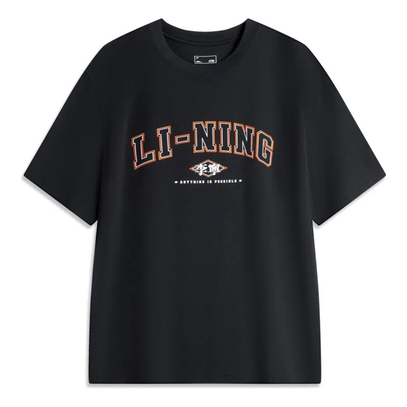 Li-Ning Anything Is Possible Graphic T-shirt 'Black' AHSU533-1 sold by KicksCrew