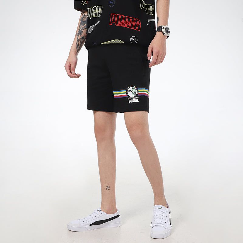 Puma INTL Graphic Shorts 'Black White' 531308-01 sold by KicksCrew product image thumbnail 5