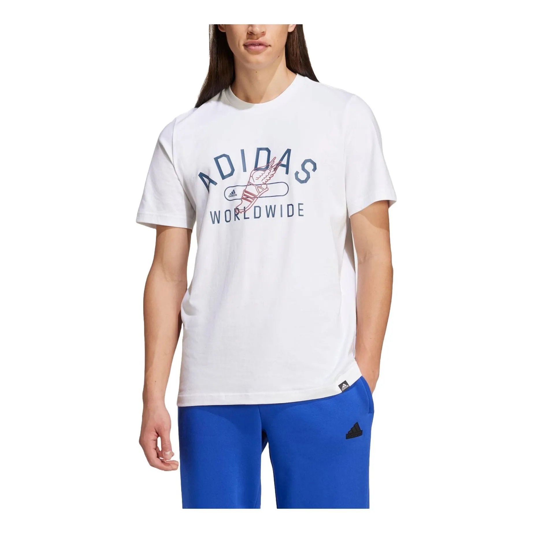 adidas Collegiate Graphic T-Shirt 'White' IZ1170 sold by KicksCrew