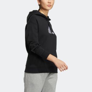 (WMNS) adidas Logo Hoodie 'Black' HM7069 sold by KicksCrew