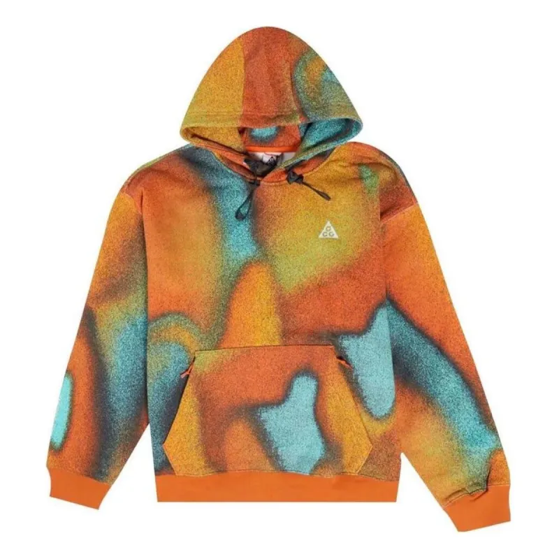 Nike ACG Therma-FIT Tuff Fleece Graphic Pullover Hoodie 'Orange' DQ5789-891 sold by KicksCrew