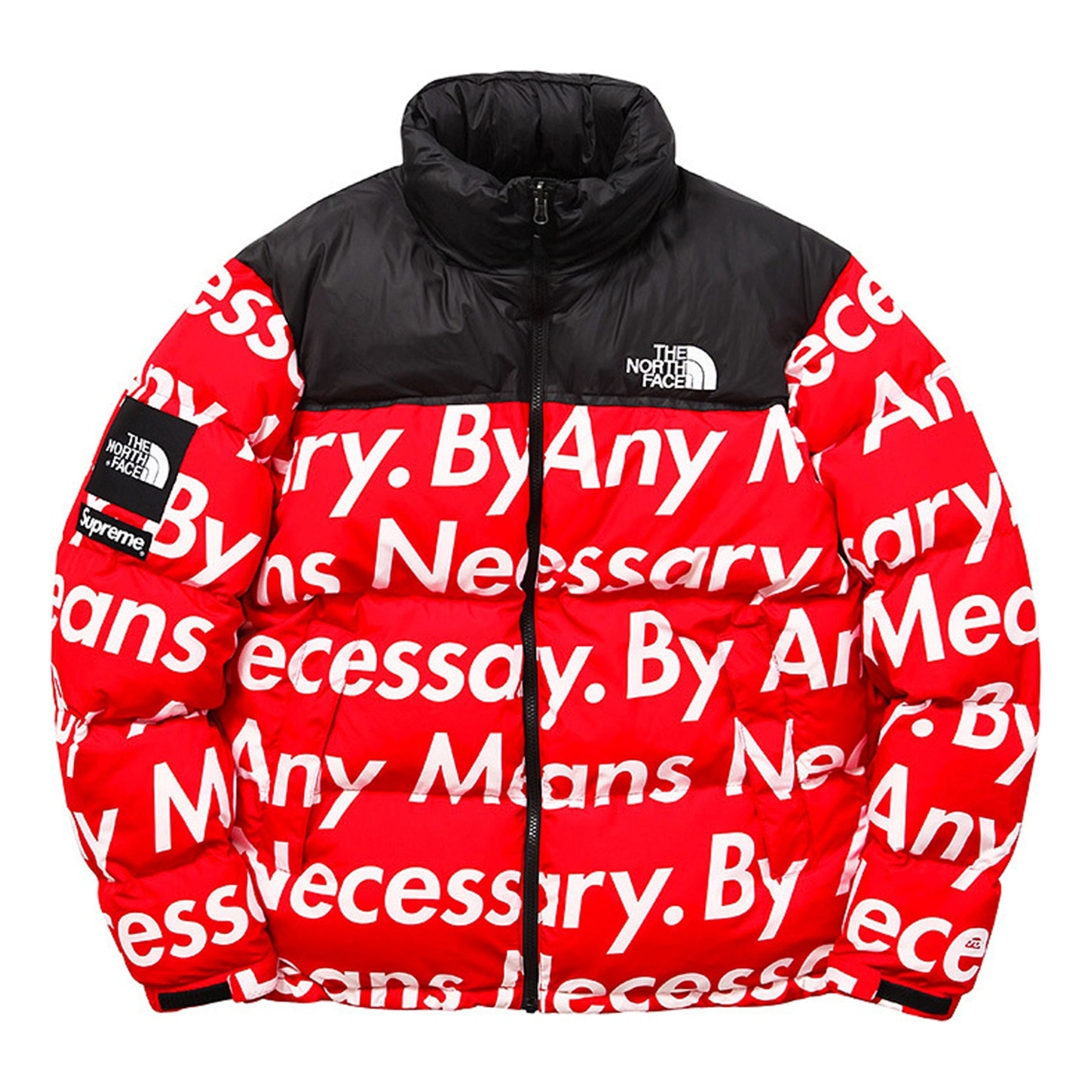 Supreme FW15 X The North Face By Any Means Nuptse Jacket 'Red' SUP-FW15-621 sold by KicksCrew