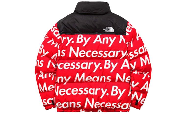 Supreme FW15 X The North Face By Any Means Nuptse Jacket 'Red' SUP-FW15-621 sold by KicksCrew product image thumbnail 2
