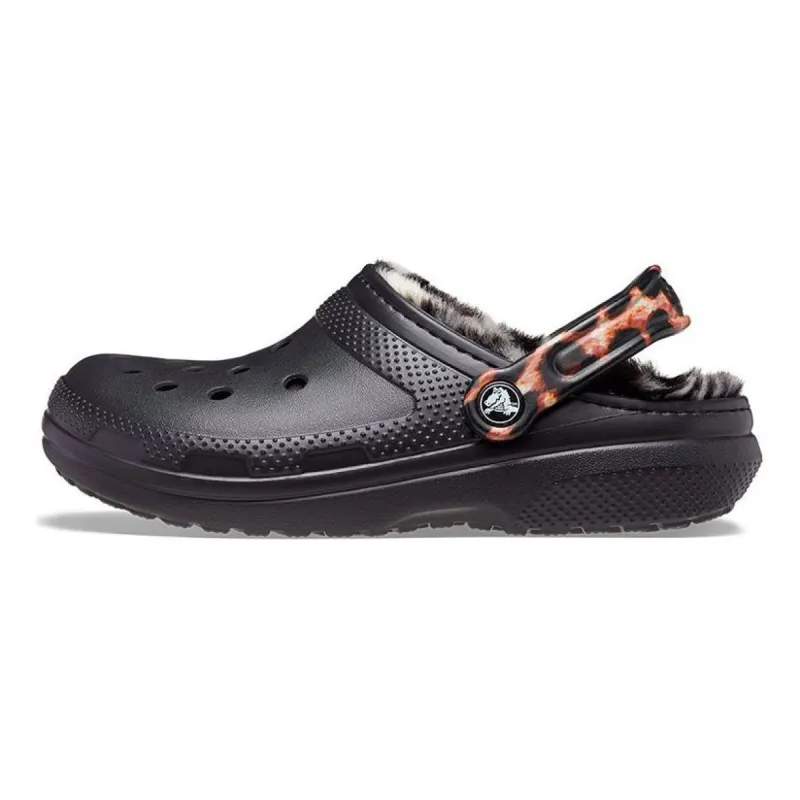 Crocs Classic Lined Animal Remix Clog 'Black & Multi' 207842-0ZR sold by KicksCrew