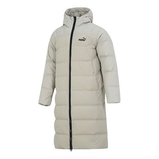 PUMA Hooded Down Coat Jacket 'White' 672435-68 sold by KicksCrew