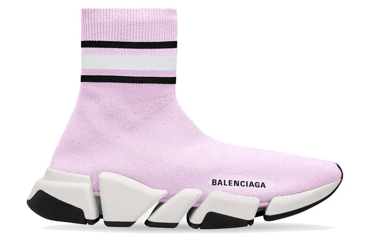 (WMNS) Balenciaga Speed 2.0 Sneakers 'Striped Pink' 674608W2F605691 sold by KicksCrew product image thumbnail 2