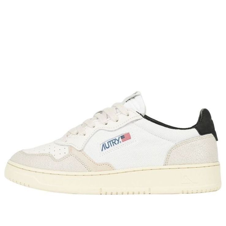 Autry Medalist Capra with Nubuck Low 'White Black' AULM-CN02 sold by KicksCrew