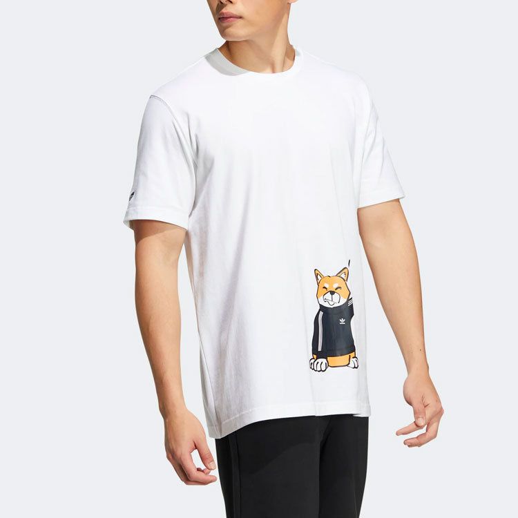 Adidas Originals Graphic T-Shirts 'White' H49575 sold by KicksCrew product image thumbnail 5