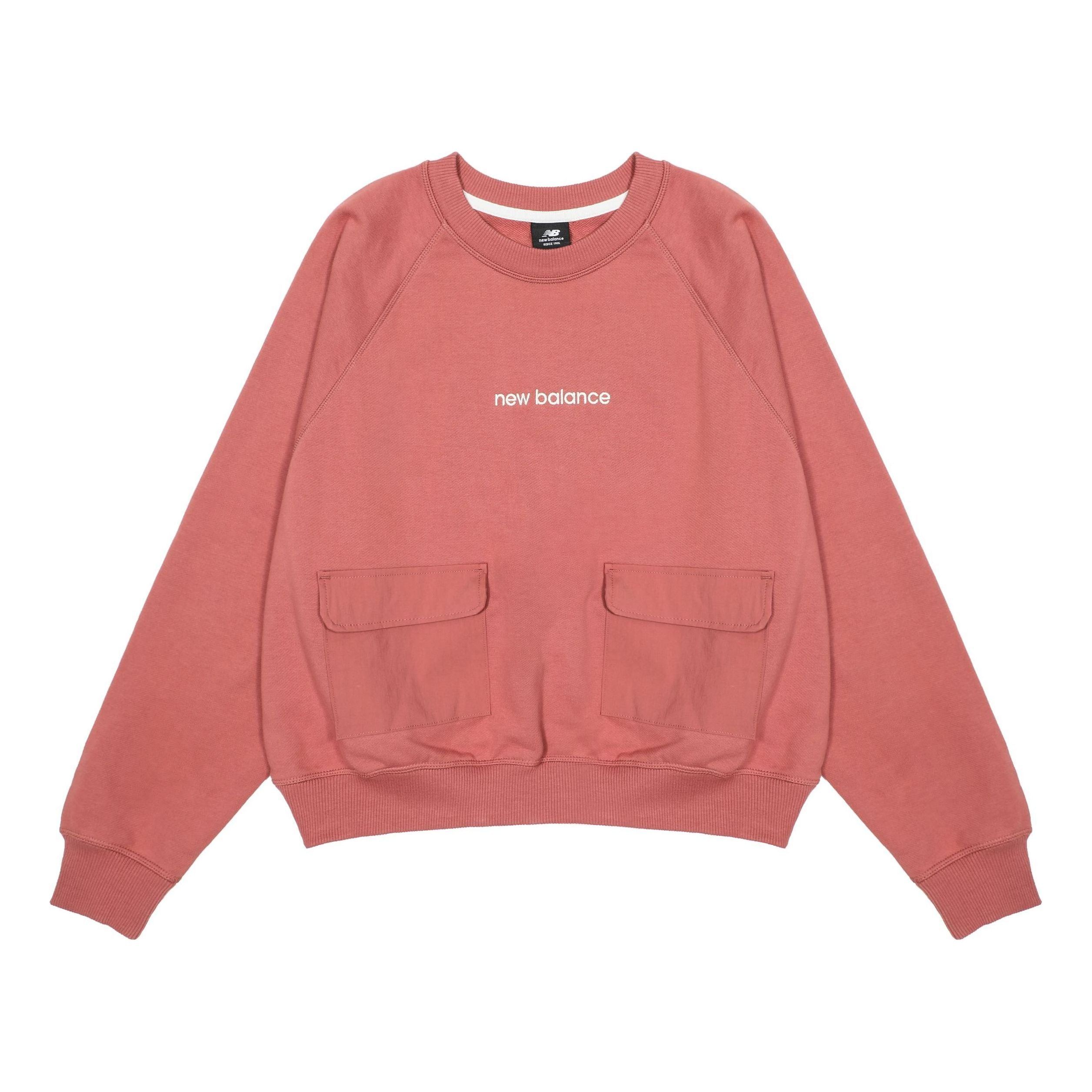 (WMNS) New Balance Casual Pocket Sweatshirt 'Rose Pink' AWT23320-MIN sold by KicksCrew