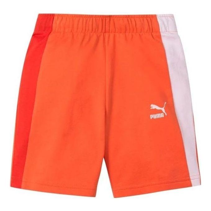 (PS) PUMA Logo Regular Fit Short 'Orange' 670980-26 sold by KicksCrew