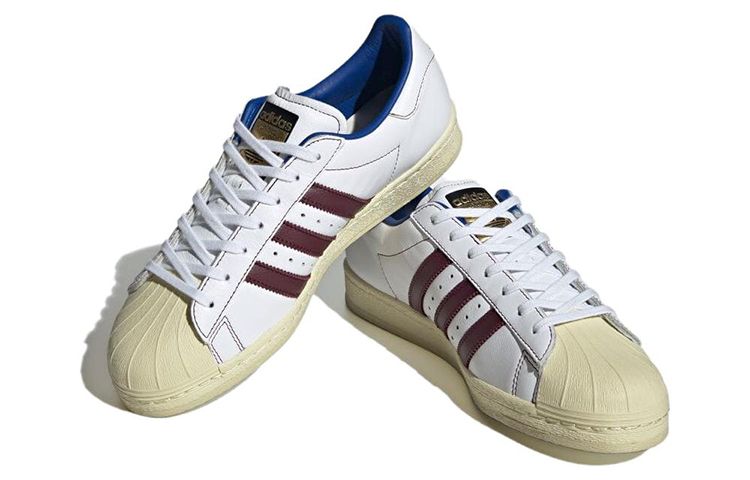 adidas originals Superstar 82 'White Maroon' IE0020 sold by KicksCrew product image thumbnail 3