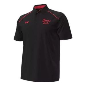 Under Armour Texas Tech University Logo Polo Shirt 'Black' 5120670-001 sold by KicksCrew