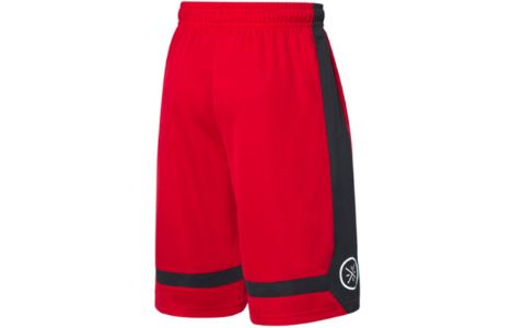 Li-Ning Way of Wade Logo Color Block Basketball Shorts 'Red Black' AAPQ235-3 sold by KicksCrew