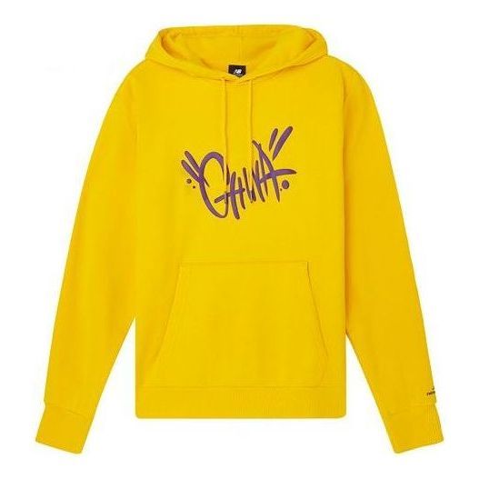 New Balance Graphic Print Hoodie 'Yellow' AMT03370-YL sold by KicksCrew