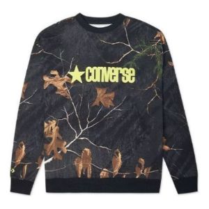 Converse Realtree Printed Crew Neck Sweatshirt 'Black' 10019970-A04 sold by KicksCrew