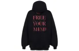 Balenciaga Free Your Mind Hoodie 'Black' 641529TJU791000 sold by KicksCrew
