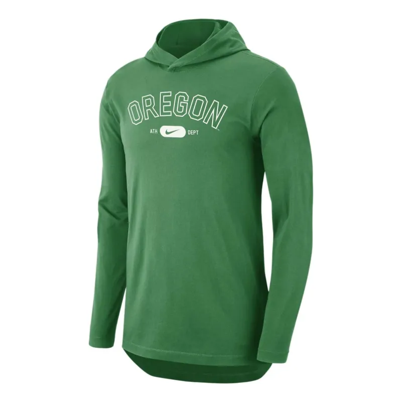 Nike Dri-FIT Oregon College Hooded T-shirt 'Green' FN7568-374 sold by KicksCrew