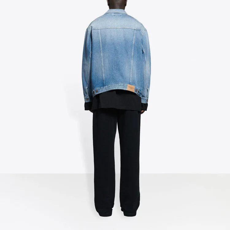 Balenciaga Corporate Jacket Large Fit 'Medium Vintage Indigo' 657602TDW154307 sold by KicksCrew product image thumbnail 4