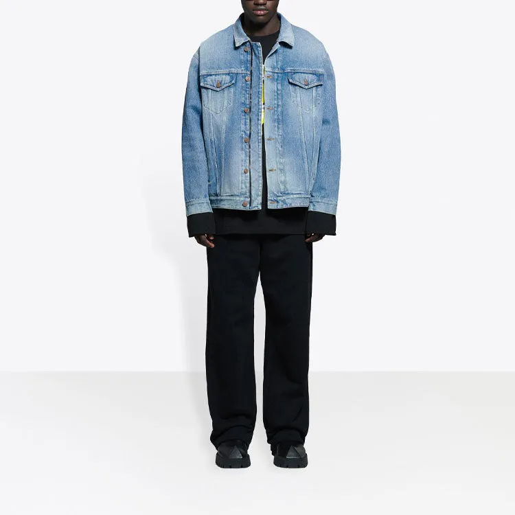 Balenciaga Corporate Jacket Large Fit 'Medium Vintage Indigo' 657602TDW154307 sold by KicksCrew product image thumbnail 3
