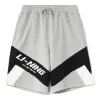 Li-Ning Color Block Graphic Shorts 'Grey Black' AKSR569-2 sold by KicksCrew
