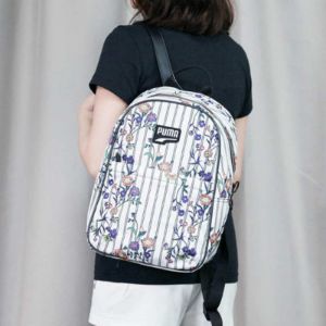 (WMNS) Puma Prime Time Festival Backpack 'White Black Purple' 076989-01 sold by KicksCrew