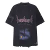Balenciaga Paris Moon Upside Down T-Shirt Oversized 'Black Faded' 698811TOVT31055 sold by KicksCrew
