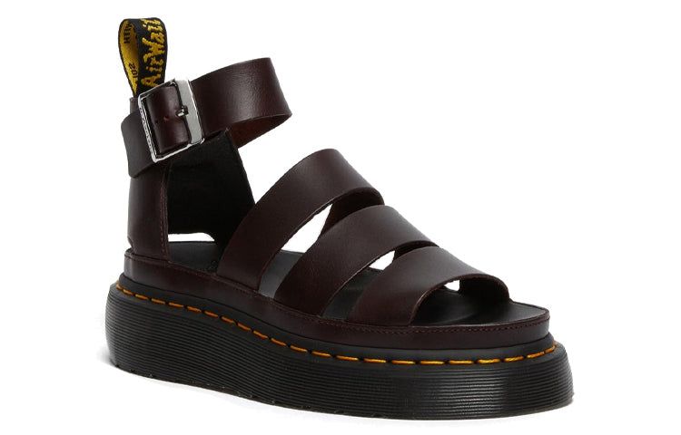 Dr. Martens Clarissa II Atlas Quad Leather Platform Sandals 'Oxblood' 26684601 sold by KicksCrew product image thumbnail 3