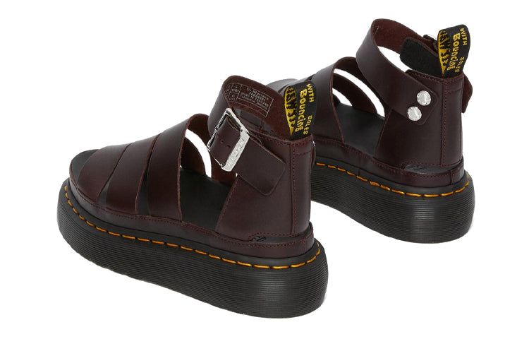 Dr. Martens Clarissa II Atlas Quad Leather Platform Sandals 'Oxblood' 26684601 sold by KicksCrew product image thumbnail 5