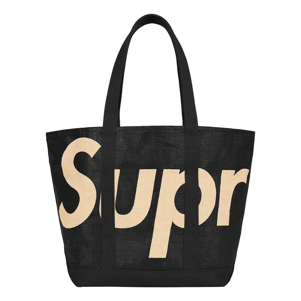 Supreme Raffia Tote 'Black Gold' SUP-SS20-729 sold by KicksCrew