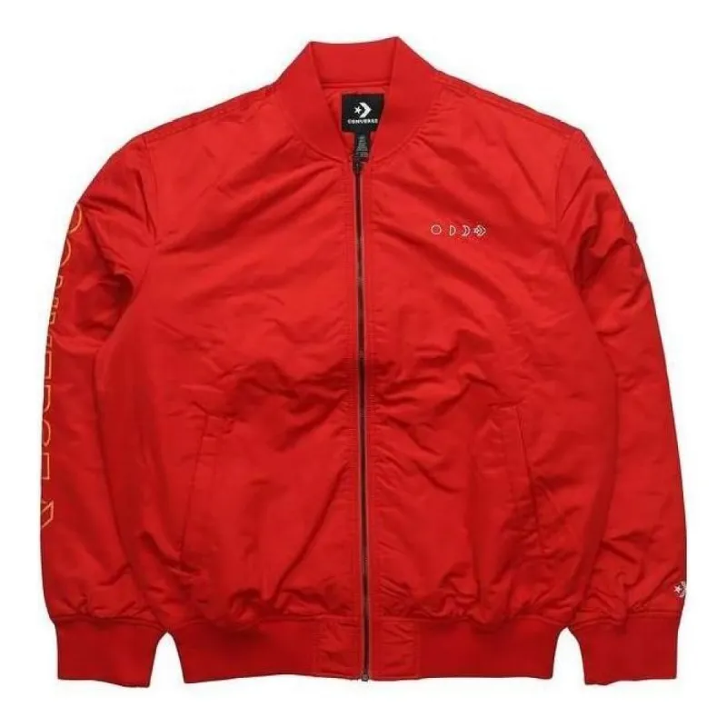 Converse Casual Sports Short Stand Collar Jacket 'Red' 10007503-A01 sold by KicksCrew