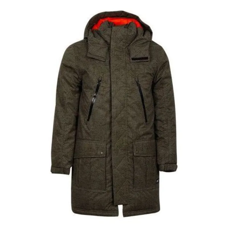 Converse Mid-length Printed Sideline Down Jacket 'Olive Green' 10007260-A01 sold by KicksCrew