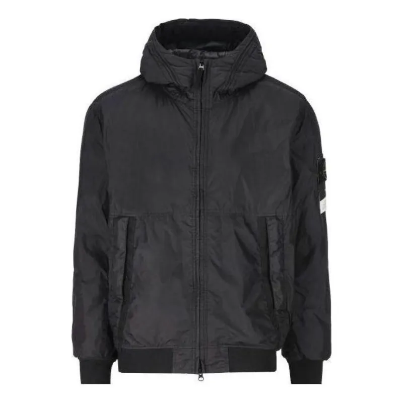 STONE ISLAND Garment Dyed Crinkle Reps NY Jacket 'Black' 791540823-V0029 sold by KicksCrew